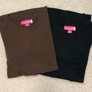 Lot of 2 Liz Lange Maternity Shirts Size M